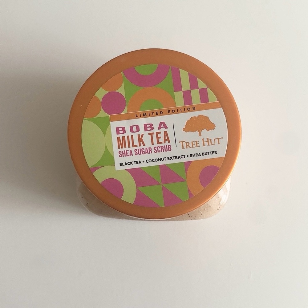 Boba milk tea body scrub
